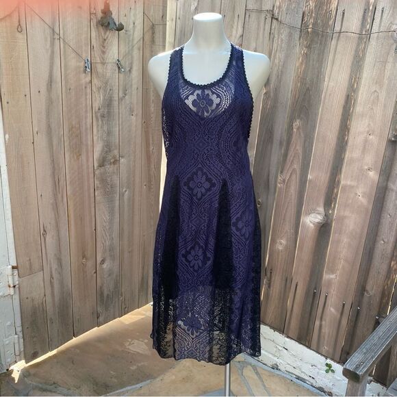 Free People Miracle Lace Midi dress size large - Picture 7 of 10